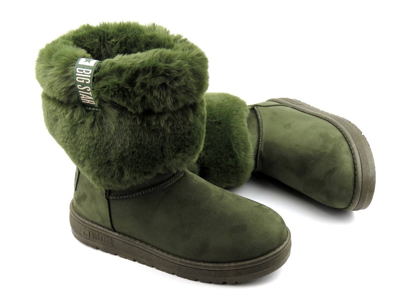 Sněhule, zimní boty renomované značky BIG STAR II274124, khaki