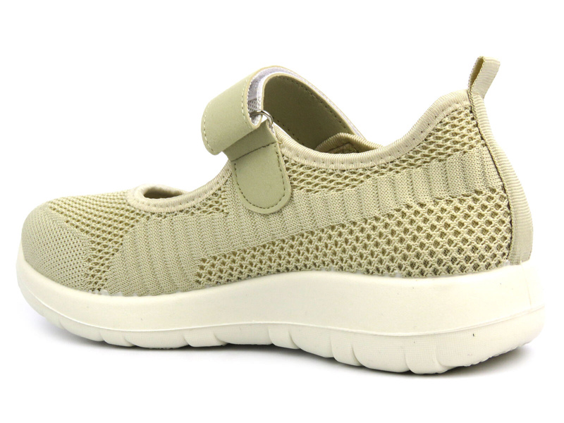 Dámská polobotka na suchý zip - NEWS 22TX02-4695, béžová