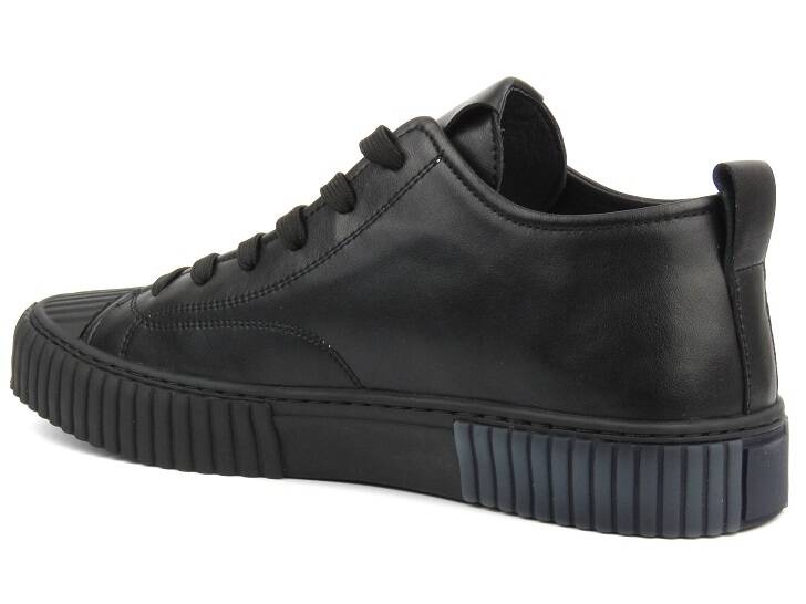 Pánské kožené tenisky - JOHN DOUBARE HD19958V1-6A, černé