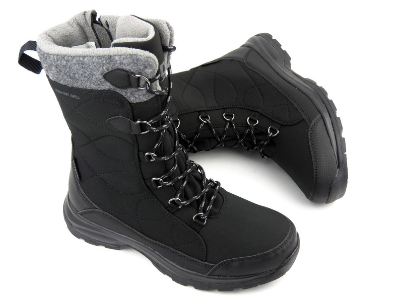 Dámské vysoké sněhule DK TECH Aqua SoftShell 2105 černé a šedé