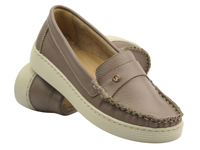 Dámské nazouvací polobotky khaki Helios Komfort 440