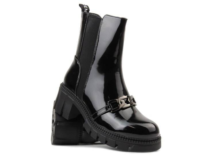 Zateplené dámské kotníkové boty - Potocki 22-18067, černé