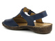 Kožené dámské sandály v námořnické modři Helios Komfort 128