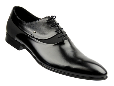 Elegantní pánské polobotky z pravé kůže Conhpol C00C-6714-0927-00S01, černé