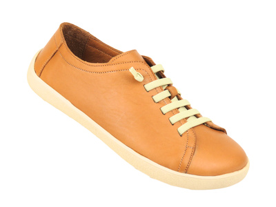 Dámské minimalistické kožené boty Barefoot Nika Komfort 26058, hnědé