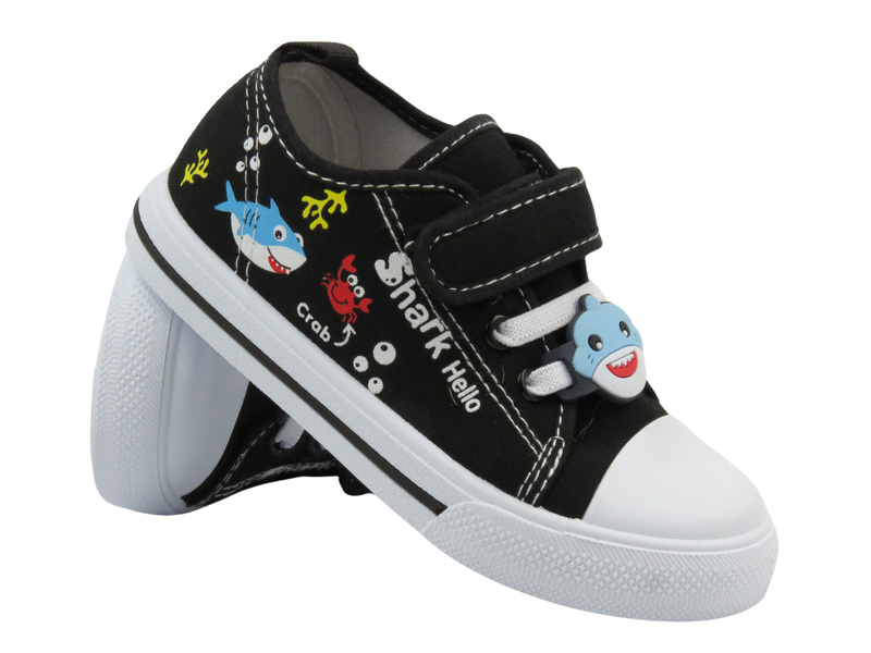 Dětské tenisky - American Club TEN 124/24, černé