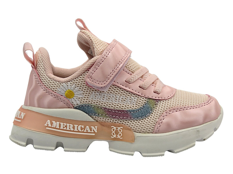 Dětská sportovní obuv - American Club RL 78/22, růžová