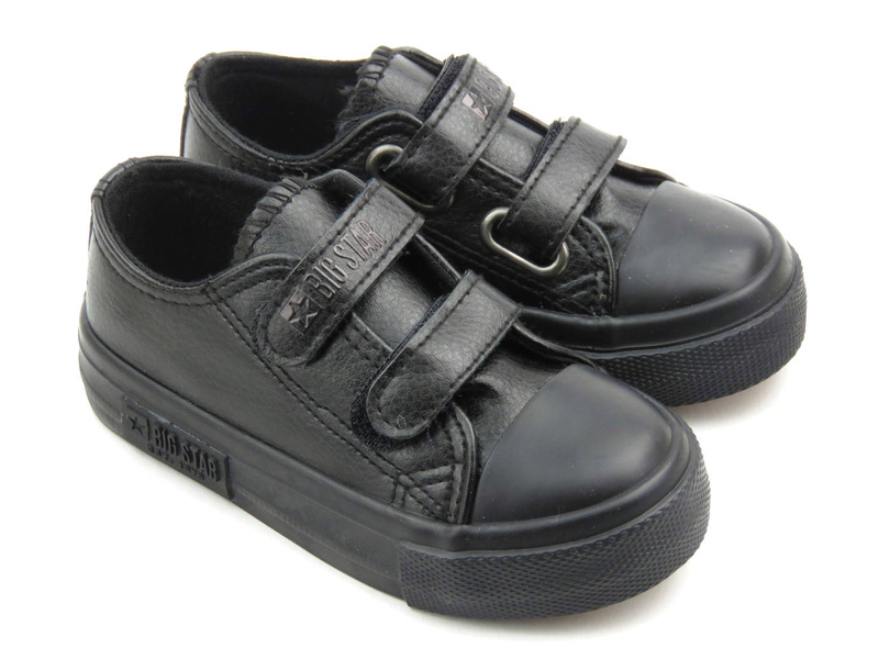 Dětské a mládežnické tenisky z ekokůže - BIG STAR KK374092, černé