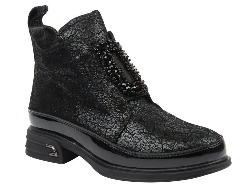 Stylové dámské kotníkové boty Cambell 25-60320, černé