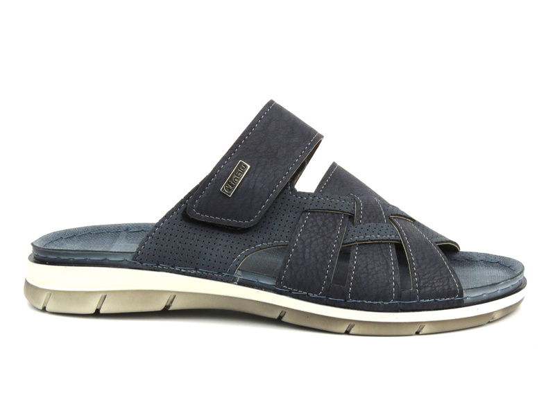 Pohodlné pánské pantofle na suchý zip - INBLU TE-02, hnědé