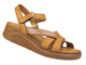 Dámské kožené sandály Nika Comfort 082, hnědé