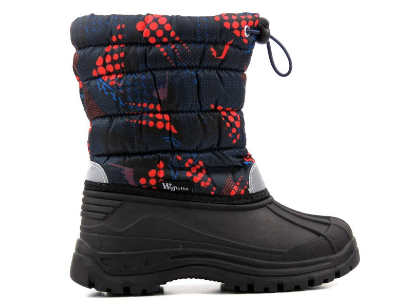 Sněhule, teplé dětské zimní boty - WOJTYŁKO 21041, tmavě modrá