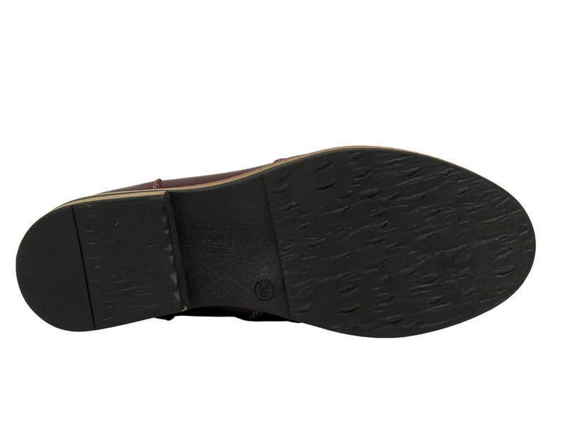 Kožené dámské kozačky od polského výrobce HELIOS KOMFORT 650, hnědé