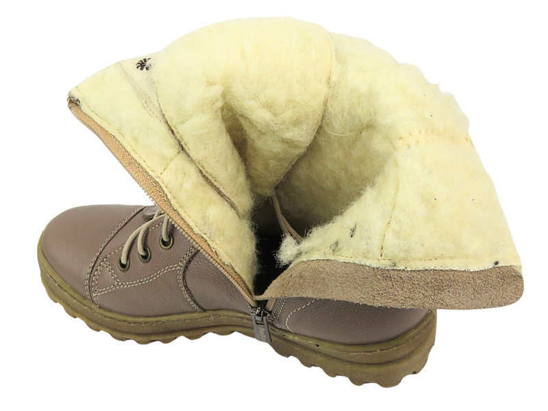 Dámské kožené návleky - HELIOS Comfort 611, khaki
