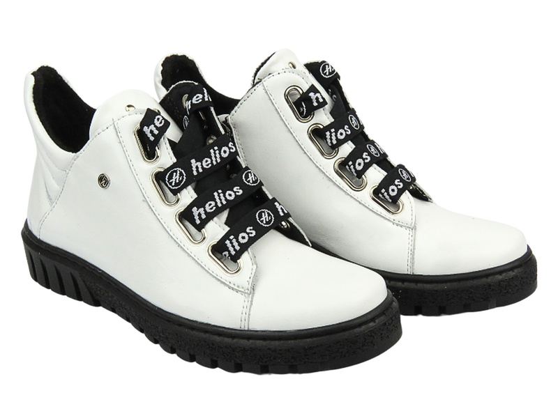 Dámské kotníkové boty polské značky HELIOS Komfort 513, bílé