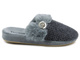 Teplé dámské pantofle - American Club SL06/23 šedé