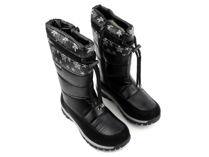 Nepromokavé dětské sněhule - WOJTYŁKO 21036, černé