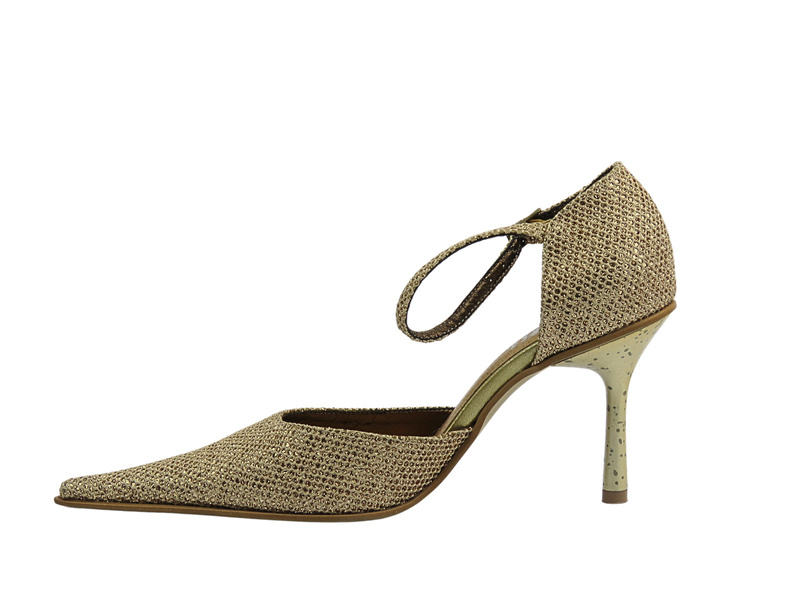 Elegantní lodičky na jehlovém podpatku zlaté ALSKI 220