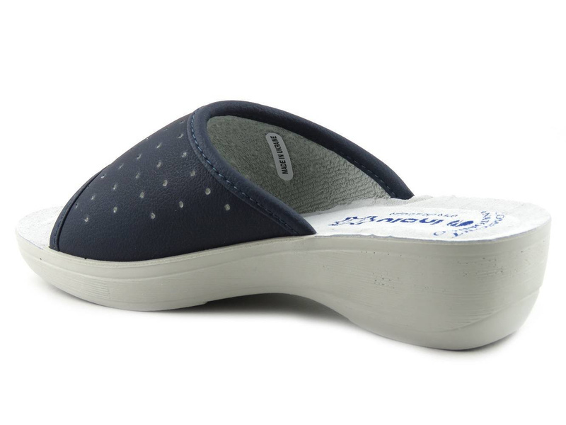 Dámské žabky s prolamovaným svrškem - INBLU PL-45, tmavě modrá