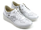 Dámské tenisky se zipem a šněrováním - Helios Komfort 347, stříbrné 2