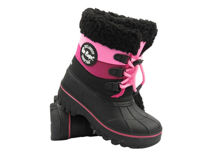 Dětské sněhule s manžetou - LEE COOPER LCJ-23-44-2007K, tmavě modrá s růžovou