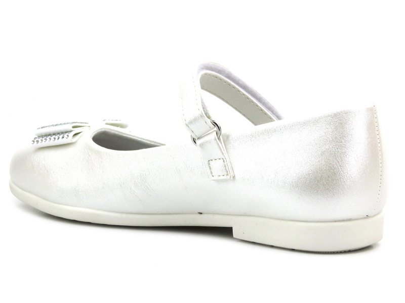 Elegantní boty, komunální lodičky na vysokém podpatku - Wojtyłko 22018, bílé