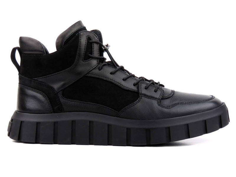 Pánské zimní tenisky - JOHN DOUBARE H1706L-W25-P742R, černé