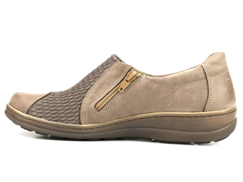 Dámská kožená obuv pro citlivá chodidla - HELIOS Komfort 714, béžová