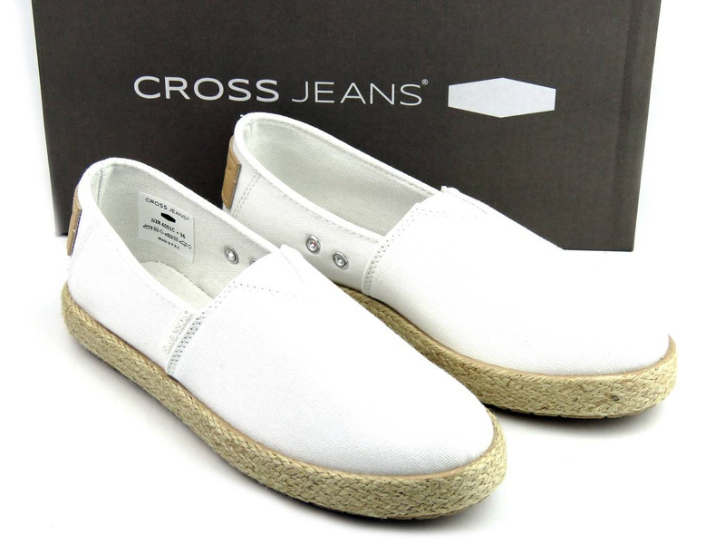 Dámské espadrilky, letní boty - CROSS JEANS JJ2R4001C, bílé