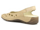Dámské kožené sandály s výřezy - HELIOS Komfort 4027, světle béžová 2