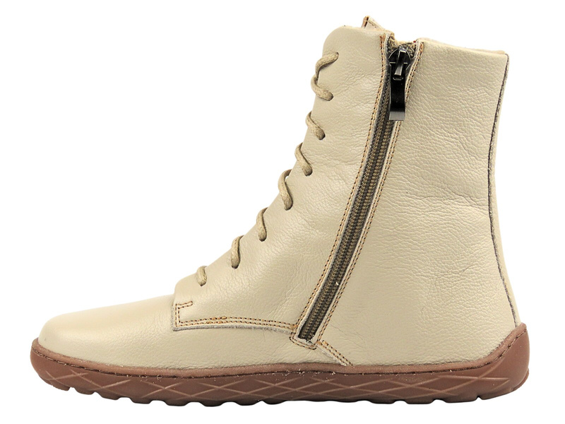 Kožené kotníkové boty dámské Nika Komfort 1442, vanilkové