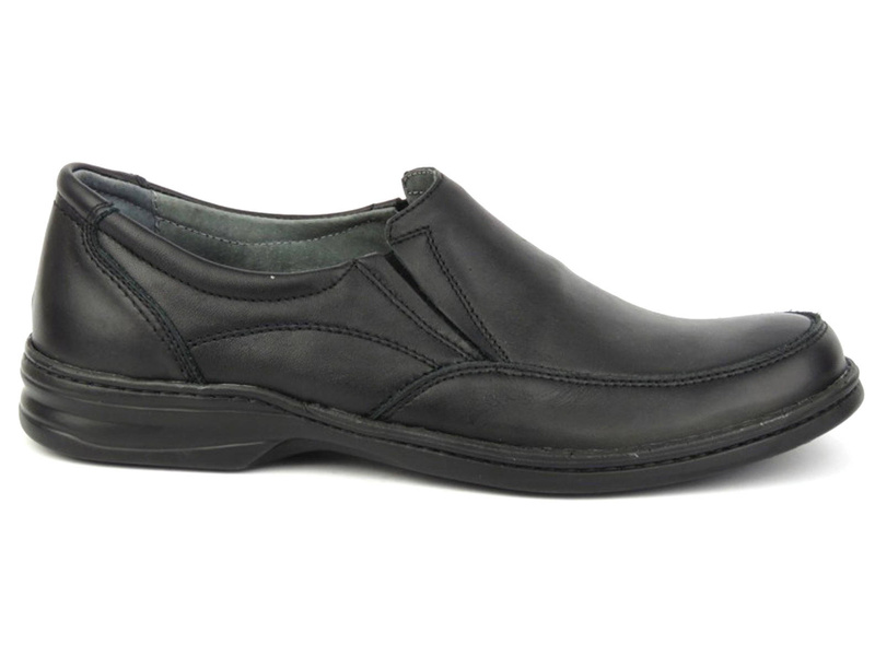 Kožená pánská obuv od polského výrobce - Helios Komfort 871, černá