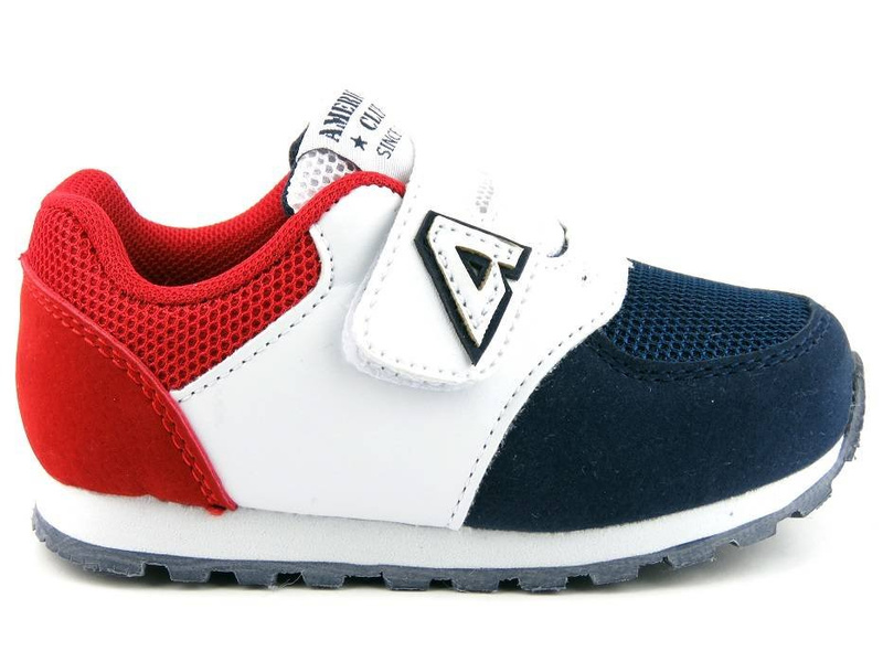 Dětské tenisky na suchý zip - American Club BS 02/21