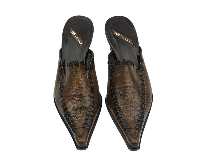 Dámské lodičky But-S E044B hnědé z přírodní kůže