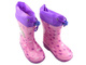 Dětské dívčí holínky Wellington s koťátky - American Club KAL 12/22 (05/21), růžové