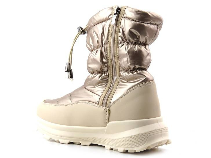 Dámské sněhule na zip a šňůrku - NOVINKY 21SN26-4353, zlaté