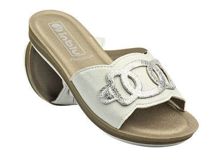 INBLU PONZA Dámské žabky White Slip-on