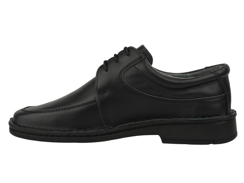 Pánské kožené polobotky Maximus MA62/011, černé