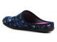 Dámské pantofle jako dárek - INBLU GF-12, tmavě modrá se sovičkami