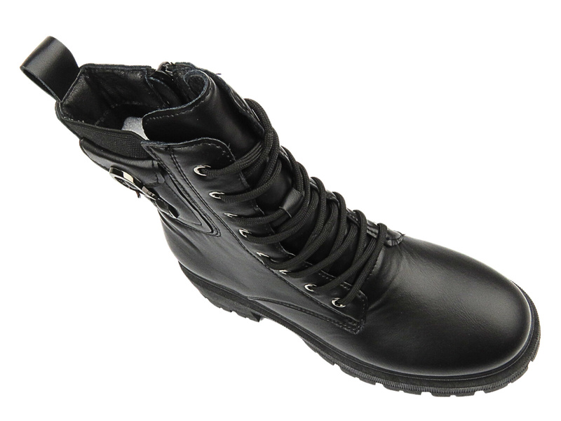 Zateplené kozačky, dámské kozačky - NOVINKY 22BT26-5013, černé