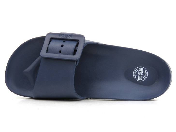 Dámské gumové žabky s přezkou - Big Star FF274A388, tmavě modrá