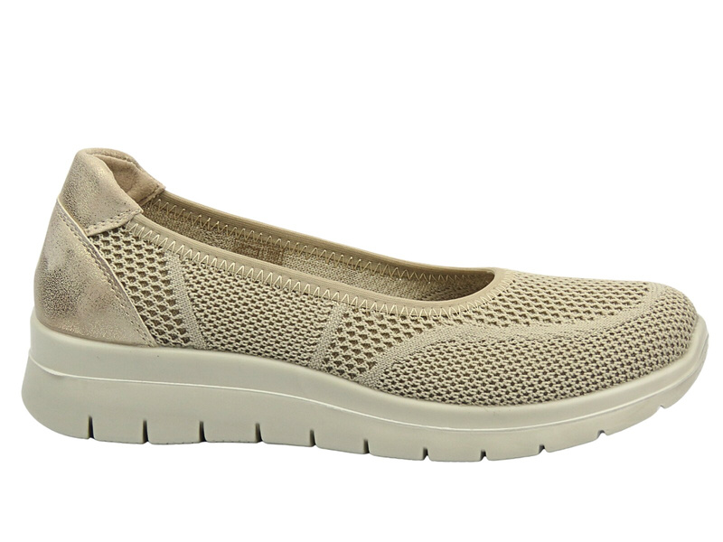 Polobotky, espadrilky dámské béžové News 24TX02-7656