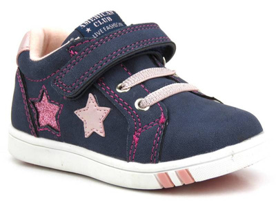 Dětské tenisky pro dívky - American Club XD 41/22, tmavě modrá