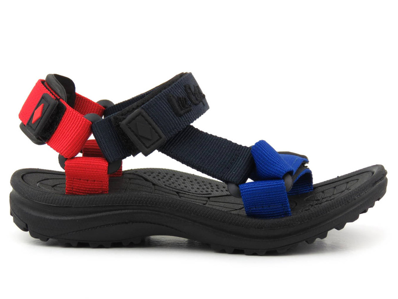 Sportovní dětské sandály na suchý zip - Lee Cooper 22-34-0952K, tmavě modrá