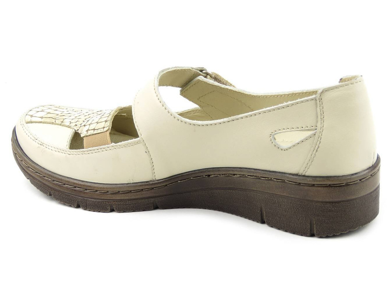 Měkká, lehká dámská obuv Helios Komfort 379, krémová