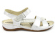 Pohodlné dámské sandály polské výroby - Helios Komfort 246, stříbrné
