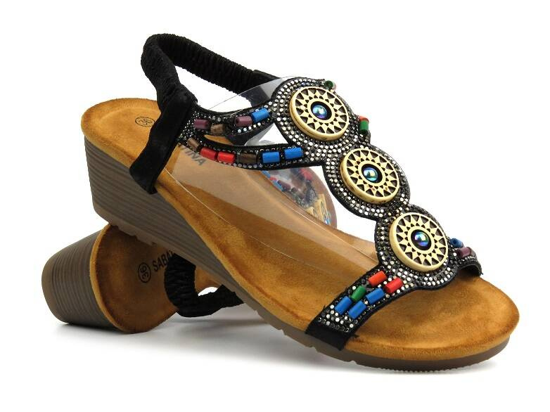 Dámské sandály - Sabatina TMF2023W-0256, černé