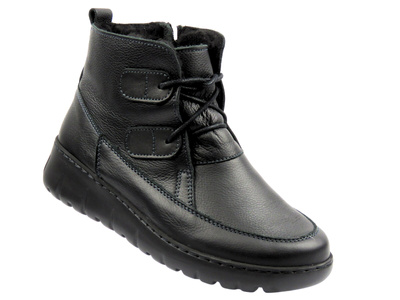 Dámské kotníkové boty černé HELIOS Komfort 795 – polská značka