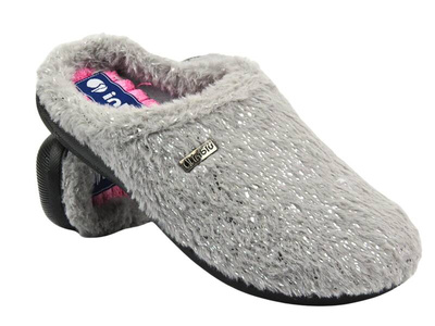 INBLU Dámské pantofle ELOISE grey slip-on