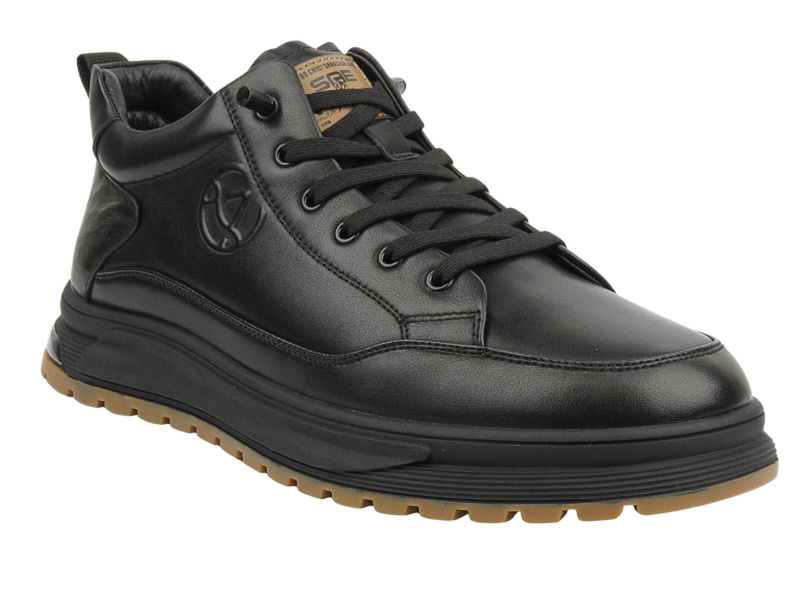 Teplá, zimní pánská sportovní obuv - JOHN DOUBARE H1706-W52-A59R, černá